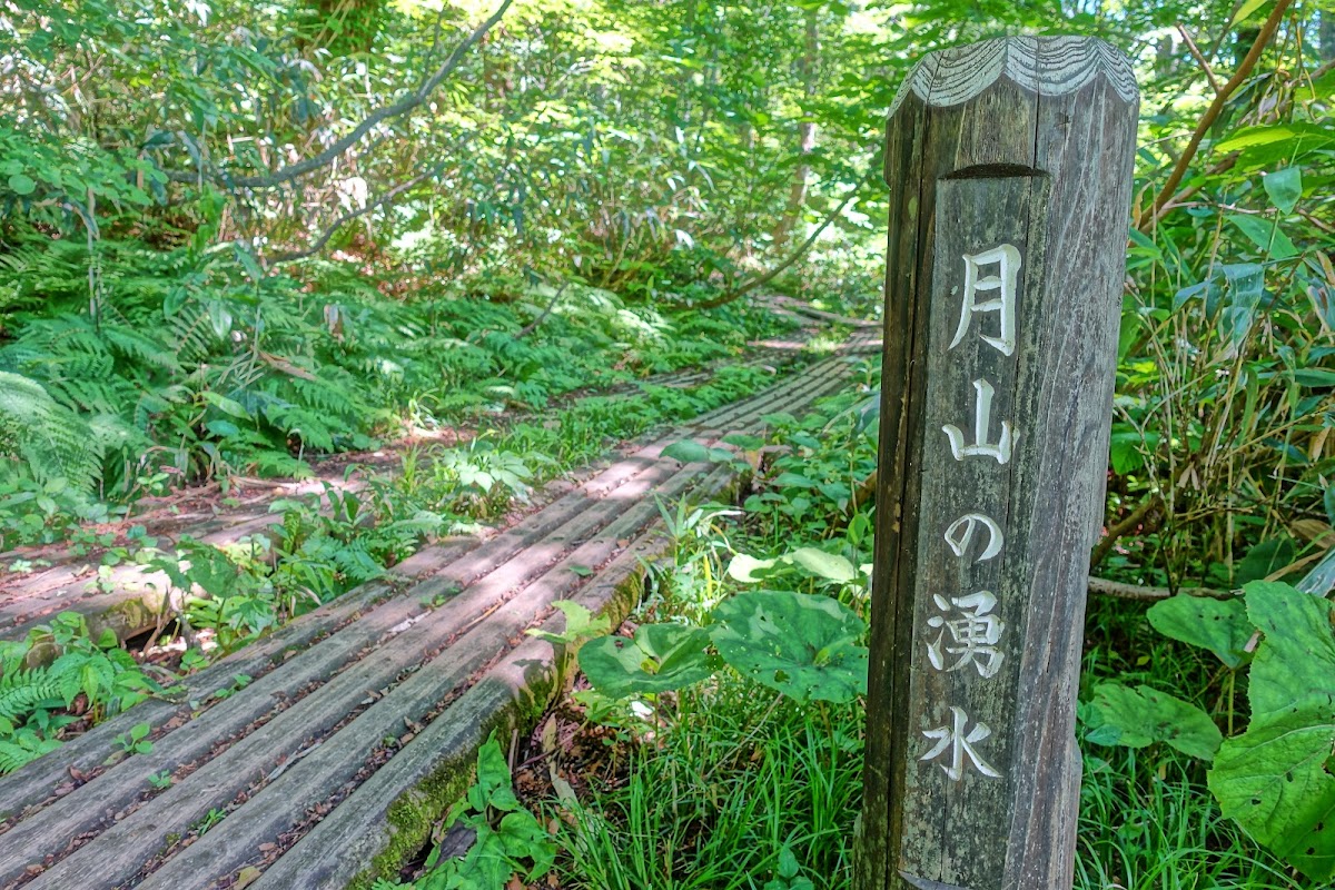 月山山麓湧水群