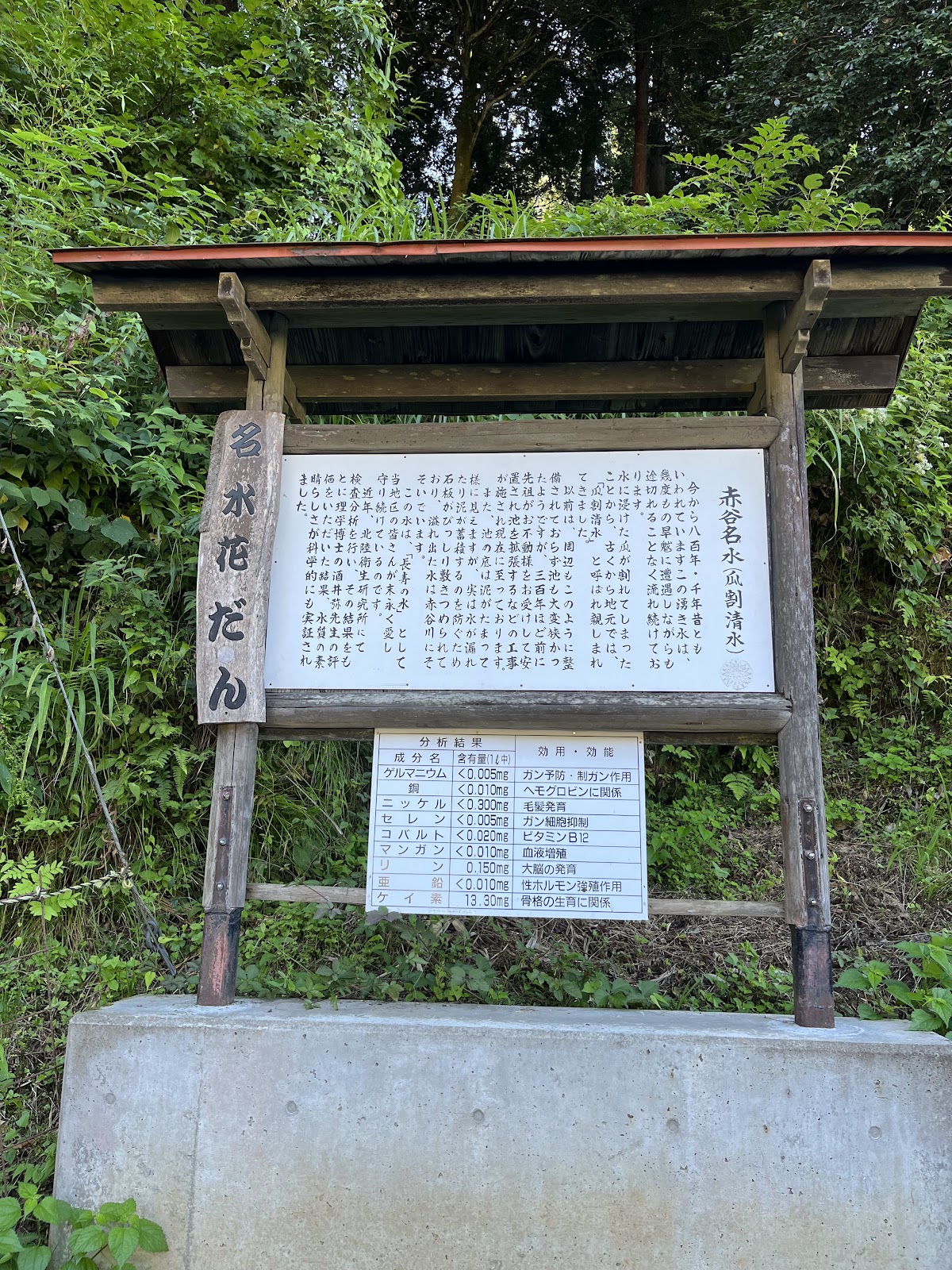 金屋の湧き水（甘露水）